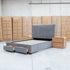 The Talia Double Fabric Storage Bed - Storm