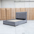 The Talia Double Fabric Storage Bed - Storm