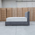 The Talia Double Fabric Storage Bed - Storm
