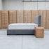 The Talia Double Fabric Storage Bed - Storm