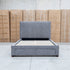 The Talia Double Fabric Storage Bed - Storm