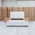 The Talia Double Fabric Storage Bed - Bone