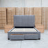The Talia Double Fabric Storage Bed - Storm