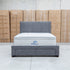 The Talia Double Fabric Storage Bed - Storm