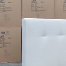 The Tara King Upholstered Bed - Oatmeal available to purchase from Warehouse Furniture Clearance at our next sale event.