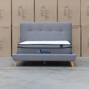 Tara Double Upholstered Bed - Grey