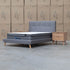 The Tara King Upholstered Bed - Grey