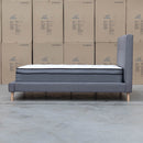 Tara Double Upholstered Bed - Grey