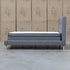 The Tara King Upholstered Bed - Grey