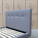 Tara Double Upholstered Bed - Grey