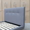 Tara Double Upholstered Bed - Grey