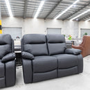The La-Z-Boy Taylor Twin Power Reclining 2 Seat Sofa - Milan Jet - Floor Stock available to purchase from Warehouse Furniture Clearance at our next sale event.