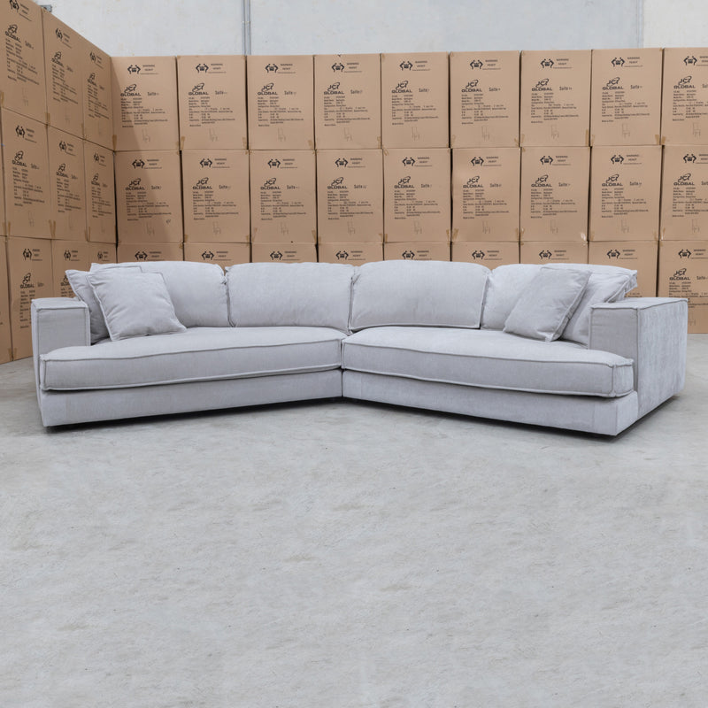 The Tessa Double Angle Deep Seated Feather & Foam Sofa - Fifty Shades available to purchase from Warehouse Furniture Clearance at our next sale event.