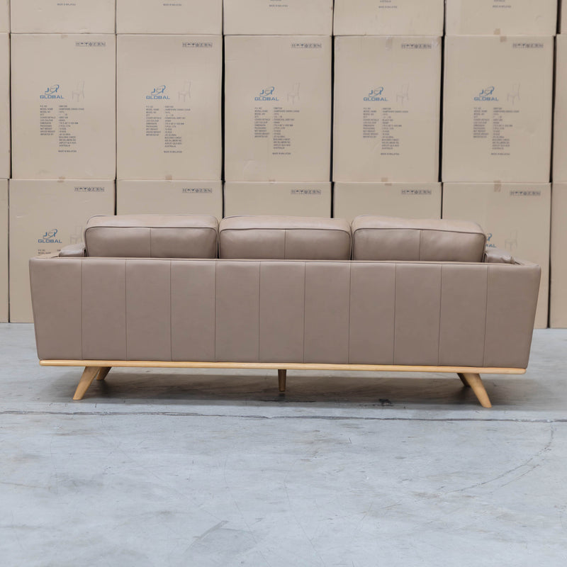 The Alpine Three Seat Leather Sofa - Camel available to purchase from Warehouse Furniture Clearance at our next sale event.