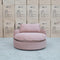 The Tiffany Feather & Foam Round Daybed - Dust available to purchase from Warehouse Furniture Clearance at our next sale event.