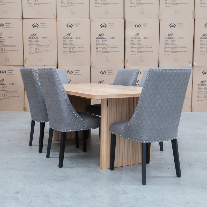 The Nordic New Zealand Ash 210cm Dining Table available to purchase from Warehouse Furniture Clearance at our next sale event.