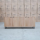 The Nordic New Zealand Ash 210cm Buffet available to purchase from Warehouse Furniture Clearance at our next sale event.