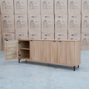 The Nordic New Zealand Ash 210cm Buffet available to purchase from Warehouse Furniture Clearance at our next sale event.