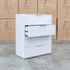 The Trieste Four Drawer White Gloss Tallboy
