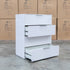 The Trieste Four Drawer White Gloss Tallboy