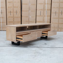 The Timo Live Edge Entertainment Unit available to purchase from Warehouse Furniture Clearance at our next sale event.