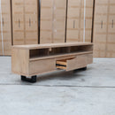The Timo Live Edge Entertainment Unit available to purchase from Warehouse Furniture Clearance at our next sale event.