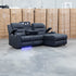 Toronto Dual-Motor Electric Reclining Chaise Lounge - Jet