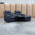 Toronto Dual-Motor Electric Reclining Chaise Lounge - Jet