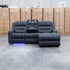 Toronto Dual-Motor Electric Reclining Chaise Lounge - Jet