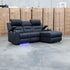 Toronto Dual-Motor Electric Reclining Chaise Lounge - Jet