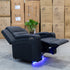 The Toronto Dual-Electric Recliner - Jet