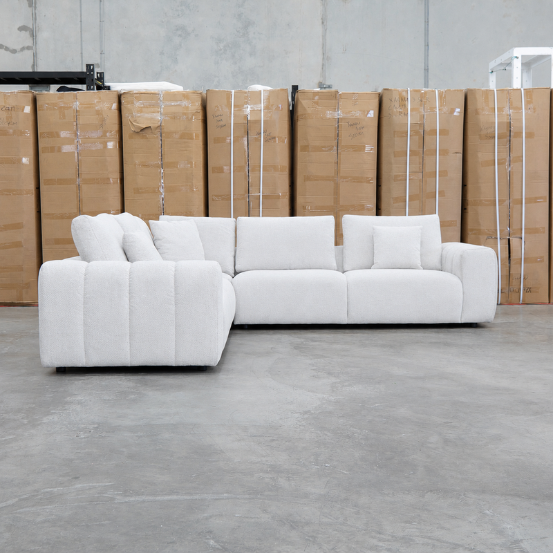 The Tribeca Fabric Corner Lounge - Oat