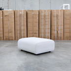 The Tribeca Fabric Ottoman - Oat - PRE ORDER Available After 15th November available to purchase from Warehouse Furniture Clearance at our next sale event.
