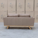 The Alpine Two Seat Leather Sofa - Camel available to purchase from Warehouse Furniture Clearance at our next sale event.
