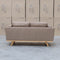 The Alpine Two Seat Leather Sofa - Camel available to purchase from Warehouse Furniture Clearance at our next sale event.