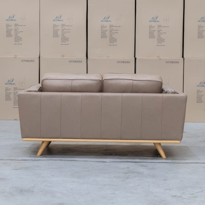 The Alpine Two Seat Leather Sofa - Camel available to purchase from Warehouse Furniture Clearance at our next sale event.