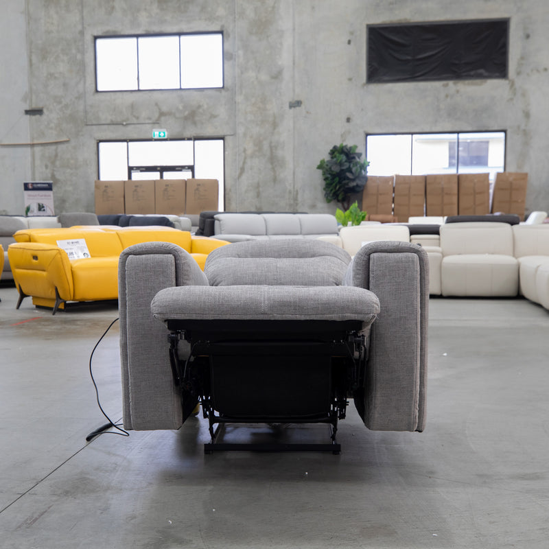 The La-Z-Boy United Power Massage Recliner - Sandy Pewter - Floor Stock available to purchase from Warehouse Furniture Clearance at our next sale event.