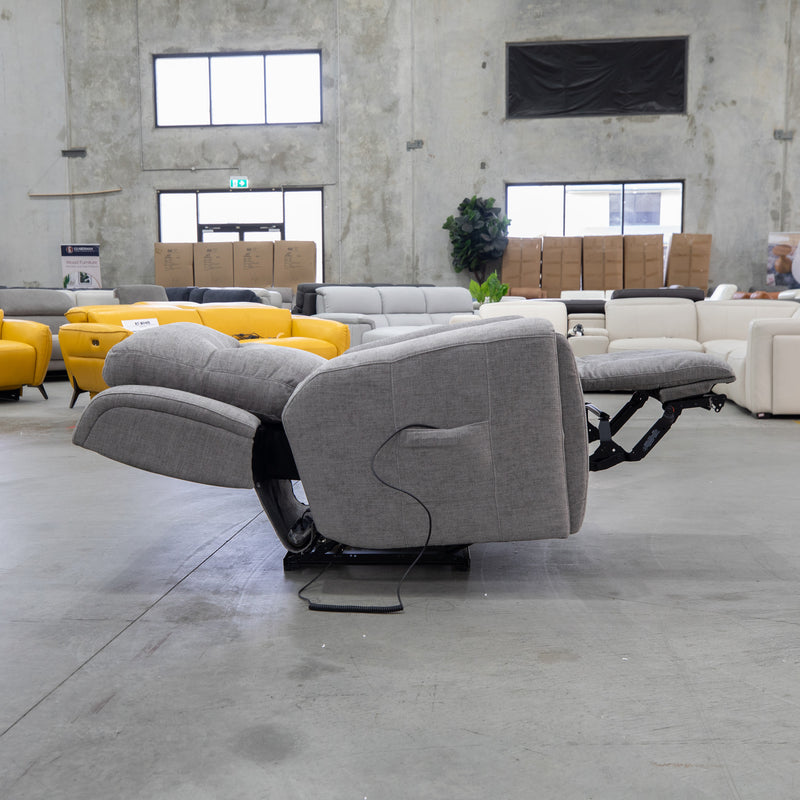 The La-Z-Boy United Power Massage Recliner - Sandy Pewter - Floor Stock available to purchase from Warehouse Furniture Clearance at our next sale event.