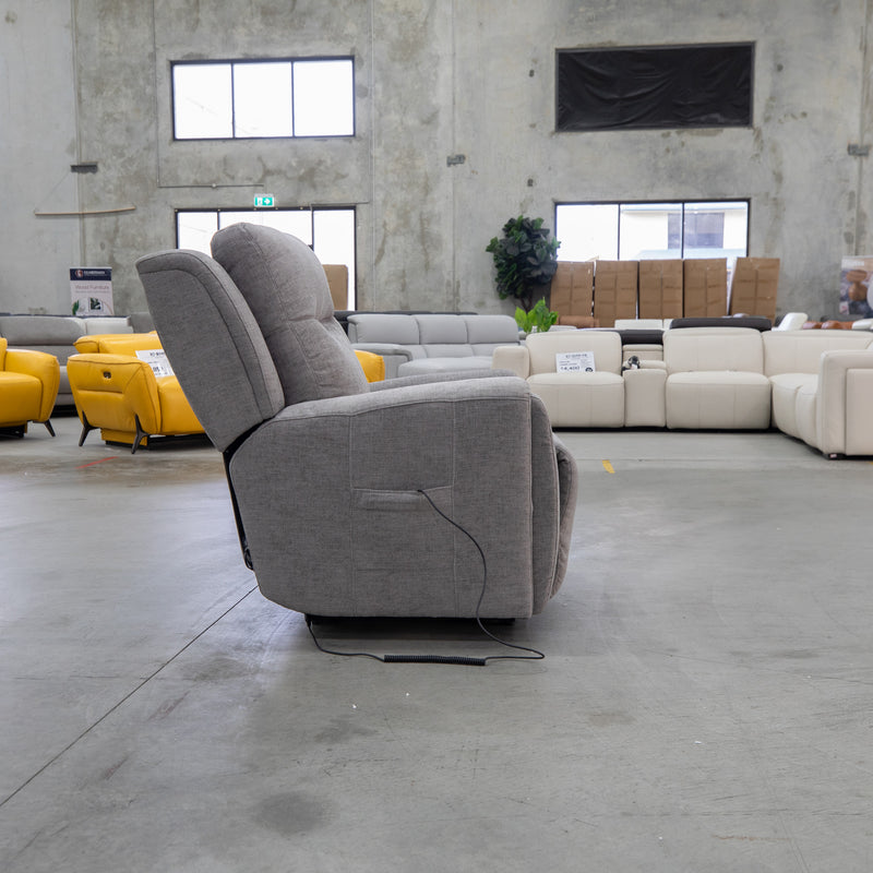 The La-Z-Boy United Power Massage Recliner - Sandy Pewter - Floor Stock available to purchase from Warehouse Furniture Clearance at our next sale event.