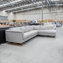 The La-Z-Boy Nash 3 Seater RHF Chaise Lounge - Raffles Pebble - Floor Stock available to purchase from Warehouse Furniture Clearance at our next sale event.