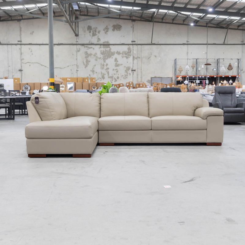 The La-Z-Boy Euro LHF Corner Chaise Lounge - Bermuda Taupe - Floor Stock available to purchase from Warehouse Furniture Clearance at our next sale event.