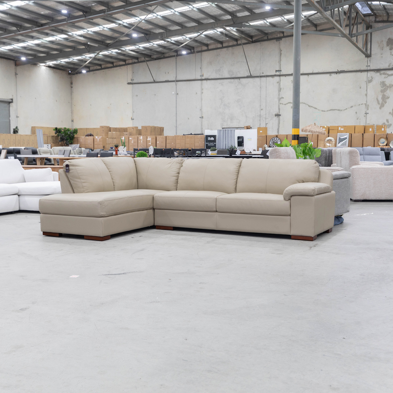 The La-Z-Boy Euro LHF Corner Chaise Lounge - Bermuda Taupe - Floor Stock available to purchase from Warehouse Furniture Clearance at our next sale event.