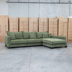 The Haven Deep Seat RHF Chaise Lounge - Fern available to purchase from Warehouse Furniture Clearance at our next sale event.