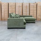 The Haven Deep Seat RHF Chaise Lounge - Fern available to purchase from Warehouse Furniture Clearance at our next sale event.