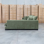 The Haven Deep Seat RHF Chaise Lounge - Fern available to purchase from Warehouse Furniture Clearance at our next sale event.