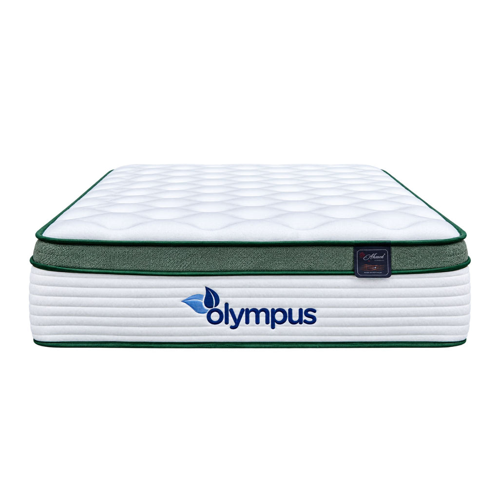 The Olympus Zoned Pocket Coil Mattress Green - King Single available to purchase from Warehouse Furniture Clearance at our next sale event.