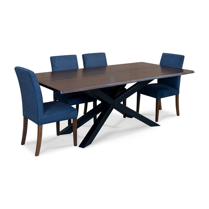 The Valencia Messmate Hardwood & Resin 210cm Dining Table available to purchase from Warehouse Furniture Clearance at our next sale event.