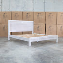 Valentino Mountain Ash Timber King Bed - Warehouse Furniture Clearance