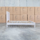 Valentino Mountain Ash Timber King Bed - Warehouse Furniture Clearance