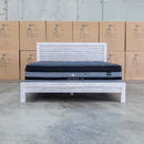 Valentino Mountain Ash Timber King Bed - Warehouse Furniture Clearance